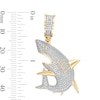 Thumbnail Image 5 of 1/3 CT. T.W. Diamond Shark Necklace Charm in 10K Gold