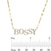 Thumbnail Image 4 of 10K Solid Gold 1/20 CT. T.W. Diamond &quot;BOSSY&quot; Pendant - 18&quot;