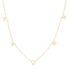 Thumbnail Image 0 of 10K Solid Gold "Amore" Station Necklace - 18"