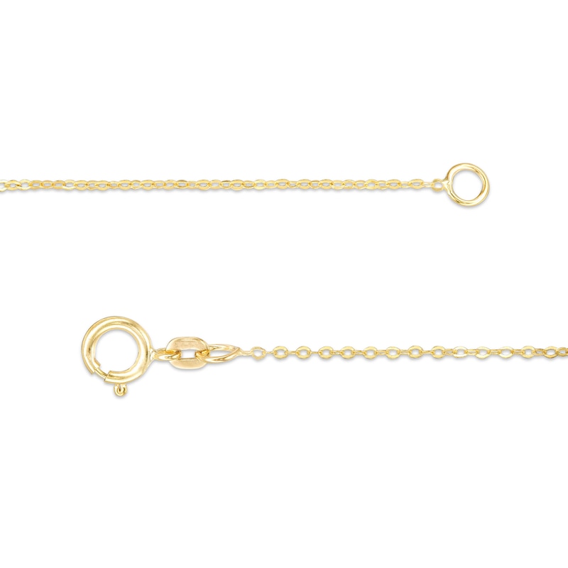 LOVE Letter Station Necklace in 10K Gold - 20