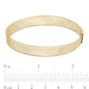 Thumbnail Image 1 of Made in Italy Solid Mesh Chain Stretch Bracelet in 10K Gold - 7"