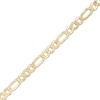 Thumbnail Image 0 of 080 Gauge Diamond-Cut Figaro Chain Bracelet in 10K Hollow Gold - 7.5"