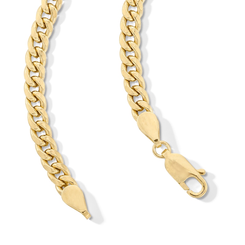 Main Image 3 of 3.5mm Cuban Curb Chain Necklace in 10K Semi-Solid Gold - 18&quot;