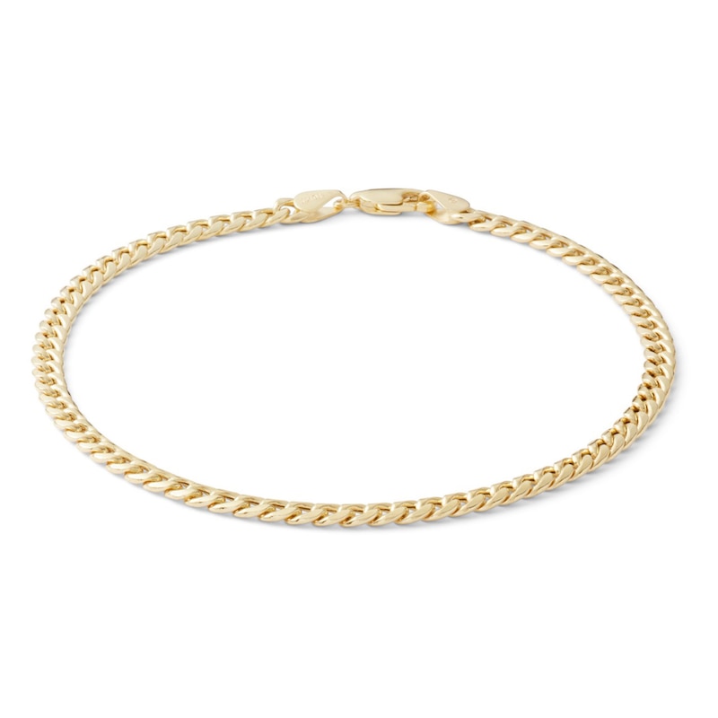 Made in Italy 100 Gauge Cuban Curb Chain Bracelet in 10K Semi-Solid ...
