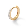 Thumbnail Image 2 of Single 016 Gauge Diamond Accent Cartilage Hoop Earring in 14K Gold - 3/8&quot;