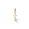 Single 016 Gauge 1/20 CT. T.W. Diamond Solitaire Cartilage Hoop Earring in 14K Gold - 3/8"