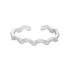 Thumbnail Image 0 of Hammered Zig-Zag Toe Ring in Sterling Silver