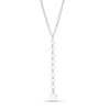 Thumbnail Image 1 of Made in Italy Mirror Disc Drop &quot;Y&quot; Necklace in Sterling Silver - 17&quot;