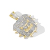 Thumbnail Image 4 of 1/5 CT. T.W. Diamond Bulldog Necklace Charm in Sterling Silver with 14K Gold Plate