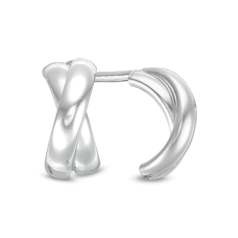 Main Image 1 of &quot;X&quot; Stud Earrings in Sterling Silver