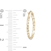 Thumbnail Image 1 of 20mm Twist Hoop Earrings in 10K Tube Hollow Gold