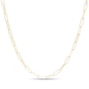 Made in Italy Solid Paper Clip Link Chain Necklace in 10K Gold â 20"