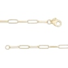 Thumbnail Image 2 of Made in Italy Solid Paper Clip Link Chain Necklace in 10K Gold – 20&quot;