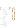 Thumbnail Image 1 of Hollow 25mm Diamond-Cut Hoop Earrings in 10K Two-Tone Gold