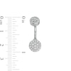 Thumbnail Image 2 of Solid Stainless Steel and Brass CZ Cluster Belly Button Ring - 14G