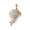 Thumbnail Image 1 of 14K Gold Plate 1/10 CT. T.W. Diamond Tornado with House and Car Necklace Charm