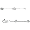 Thumbnail Image 2 of 1/10 CT. T.W. Diamond Station Bracelet in Sterling Silver - 7.25&quot;