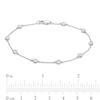 Thumbnail Image 3 of 1/10 CT. T.W. Diamond Station Bracelet in Sterling Silver - 7.25&quot;