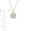 Thumbnail Image 2 of 10K Gold 1/4 CT. T.W. Diamond Cushion Frame Vintage-Style Pendant - 18&quot;