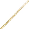 Thumbnail Image 0 of 100 Gauge Figaro Chain Bracelet in 10K Hollow Gold - 8.5"