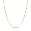 Thumbnail Image 0 of 060 Gauge Bevelled Edge Curb Chain Necklace in 14K Hollow Gold - 20"