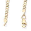 Thumbnail Image 3 of 060 Gauge Bevelled Edge Curb Chain Necklace in 14K Hollow Gold - 20&quot;