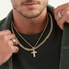 Thumbnail Image 4 of Made in Italy Reversible 7mm Curb Chain Necklace in 10K Hollow Gold – 22&quot;