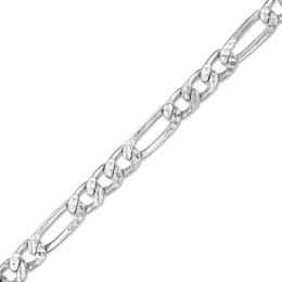 Made in Italy 150 Gauge Solid Figaro Chain Bracelet in Sterling Silver – 8.5&quot;