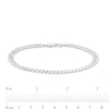 Thumbnail Image 3 of Made in Italy 150 Gauge Cuban Curb Chain Bracelet in Solid Sterling Silver – 8.5&quot;