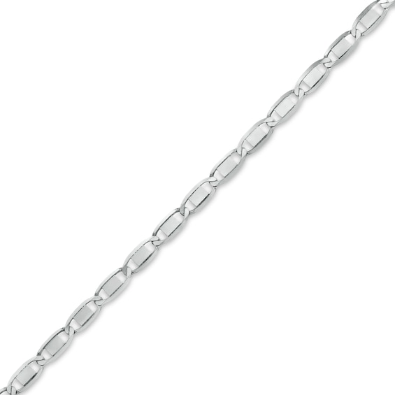 Made in Italy 060 Gauge Solid Valentino Chain Bracelet in Sterling Silver – 7.5"
