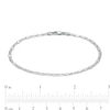 Thumbnail Image 1 of Made in Italy 060 Gauge Solid Valentino Chain Bracelet in Sterling Silver – 7.5"