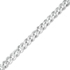 Thumbnail Image 0 of Made in Italy 100 Gauge Solid Flat Curb Link Chain Bracelet in Sterling Silver – 7.5"