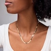 Thumbnail Image 2 of Made in Italy 027 Gauge Solid Herringbone Chain Necklace in 10K Gold - 20&quot;