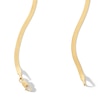 Thumbnail Image 2 of Made in Italy 027 Gauge Solid Herringbone Chain Necklace in 10K Gold - 20&quot;