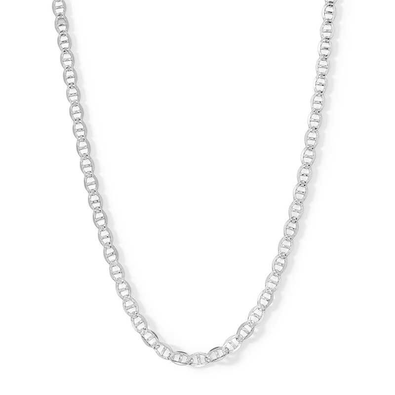 Main Image 1 of Made in Italy 100 Gauge Mariner Chain Necklace in Solid Sterling Silver – 20&quot;