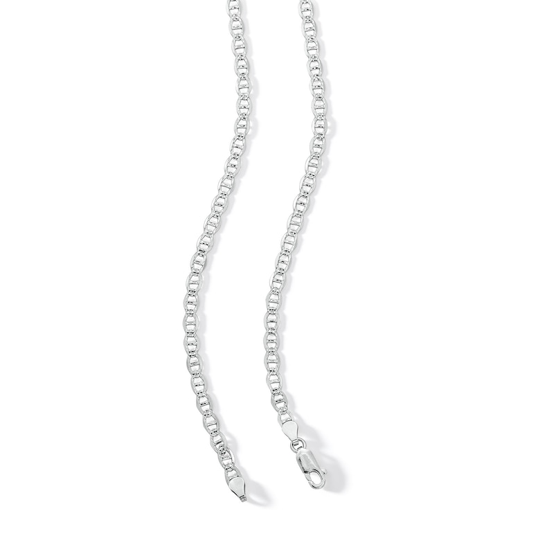 Main Image 3 of Made in Italy 100 Gauge Mariner Chain Necklace in Solid Sterling Silver – 20&quot;