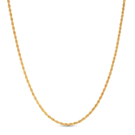 1.95mm Rope Chain Necklace in 10K Solid Gold - 20"