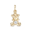 Thumbnail Image 0 of Child's Cubic Zirconia Teddy Bear Charm in 10K Gold