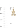Thumbnail Image 1 of Child's Cubic Zirconia Teddy Bear Charm in 10K Gold