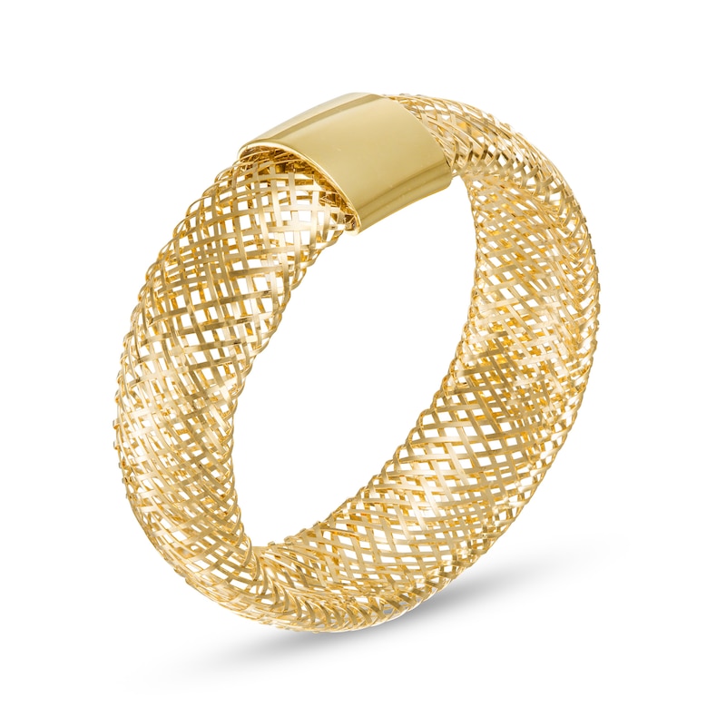 Made in Italy 5mm Mesh Ring in 10K Solid Mesh and Sheet Gold - Size 7 |  Banter