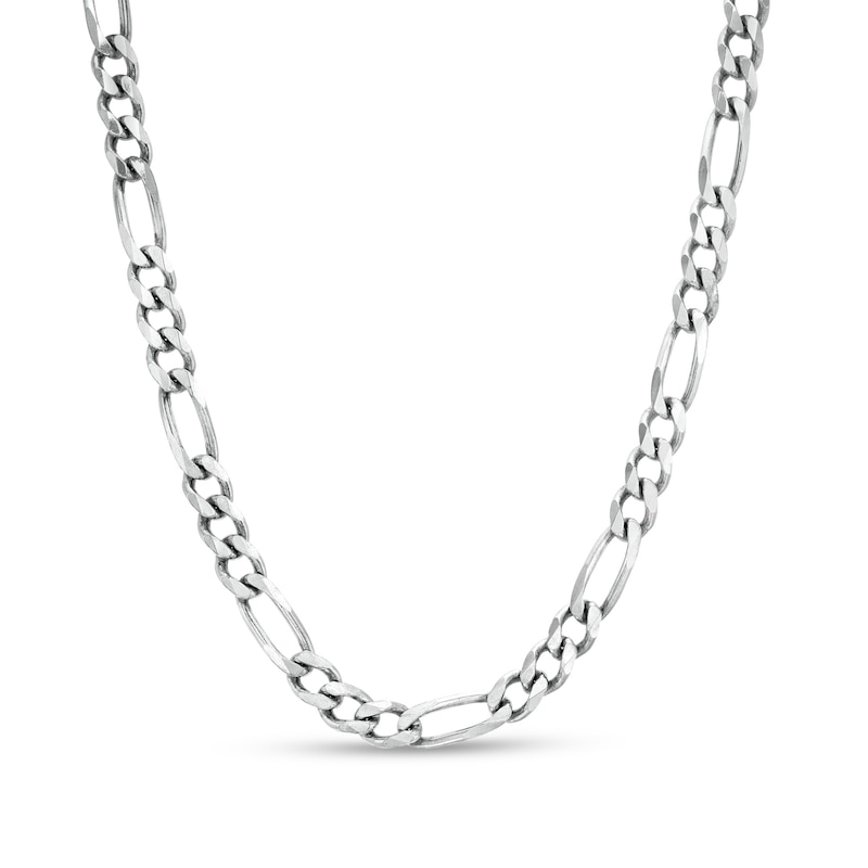 Main Image 1 of Made in Italy 150 Gauge Solid Figaro Chain Necklace in Sterling Silver – 26&quot;