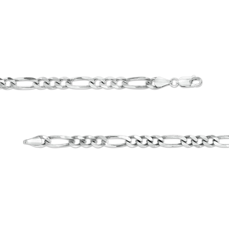 Main Image 2 of Made in Italy 150 Gauge Solid Figaro Chain Necklace in Sterling Silver – 26&quot;