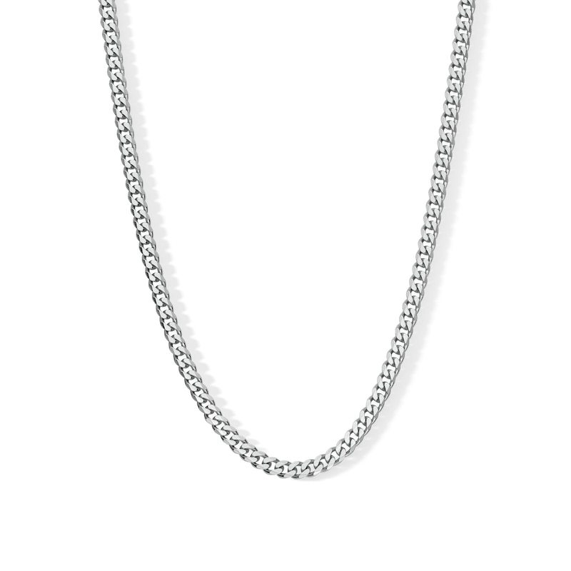 Made in Italy Gauge Solid Curb Chain Necklace in Sterling Silver