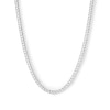 Thumbnail Image 1 of Made in Italy 100 Gauge Solid Cuban Curb Chain Necklace in Sterling Silver 20&quot;