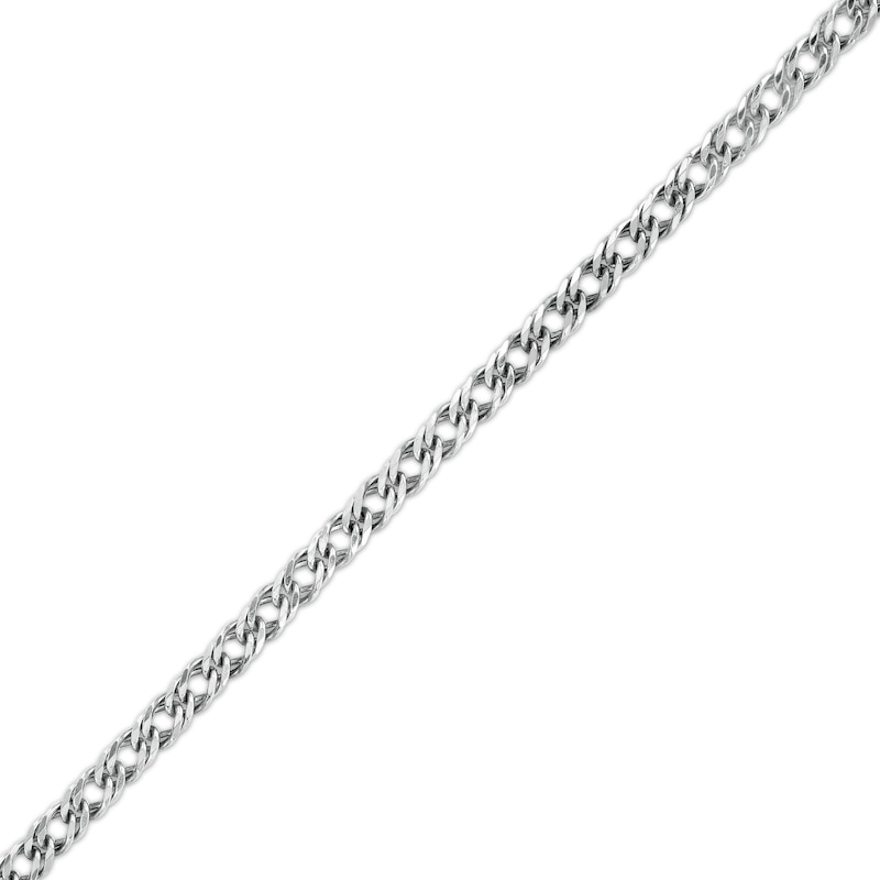 Main Image 1 of Made in Italy 080 Gauge Solid Double Curb Chain Bracelet in Sterling Silver – 7.5&quot;