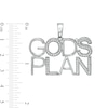 Thumbnail Image 2 of Cubic Zirconia &quot;GOD'S PLAN&quot; Necklace Charm in Sterling Silver