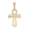 Thumbnail Image 0 of 3/8 CT. T.W. Diamond Ankh Necklace Charm in Sterling Silver with 14K Gold Plate