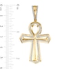 Thumbnail Image 1 of 3/8 CT. T.W. Diamond Ankh Necklace Charm in Sterling Silver with 14K Gold Plate