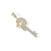 Thumbnail Image 4 of 1/2 CT. T.W. Diamond Lion Key Necklace Charm in 10K Gold