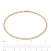 Thumbnail Image 3 of Made in Italy 080 Gauge Hollow Cuban Curb Chain Anklet in 10K Gold - 10&quot;